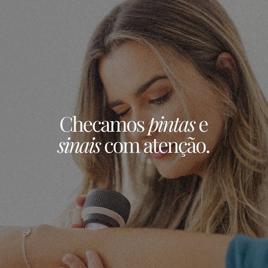 Foto do Instagram com bastidores da rotina dermatológica