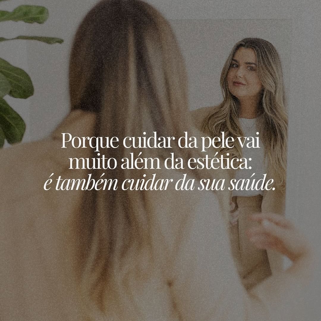 Foto do Instagram sobre cuidado com a pele