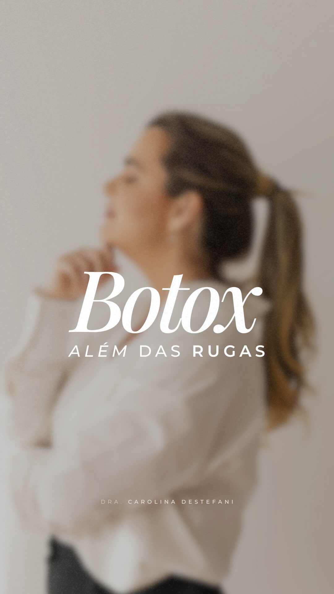 Publicação do Instagram sobre botox além das rugas